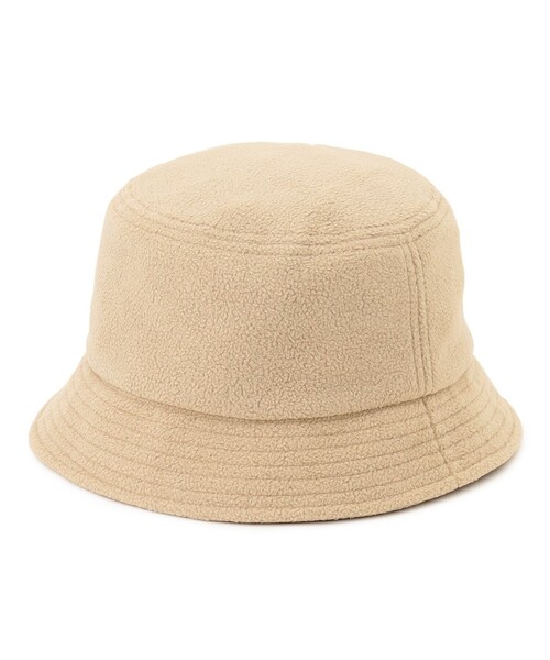 J.PRESS YORK STREET（ジェイプレスヨークストリート）の「【UNISEX】フリースロゴバケットハット（ハット・メンズ・ネイビー系/ベージュ系/ブラック系・F）」の4枚目の写真