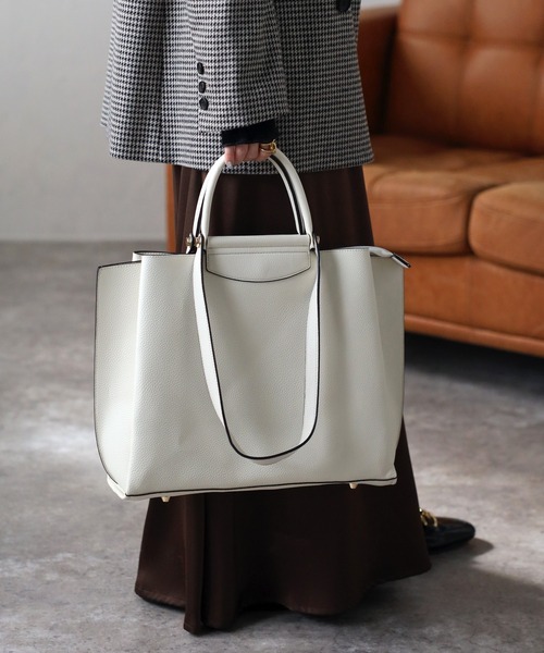 グッシオ ゴールドラベル】2ハンドルトートバッグ オンオフ兼用