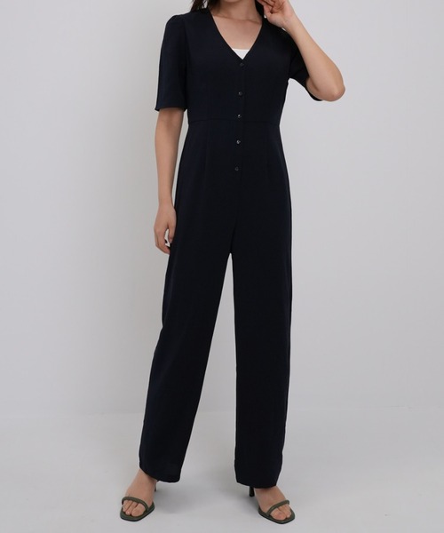 theory 22SS Vネックオールインワン ジャンプスーツ 黒色 theory 22SS Vネックオールインワン ジャンプスーツ 黒色 - メルカリ