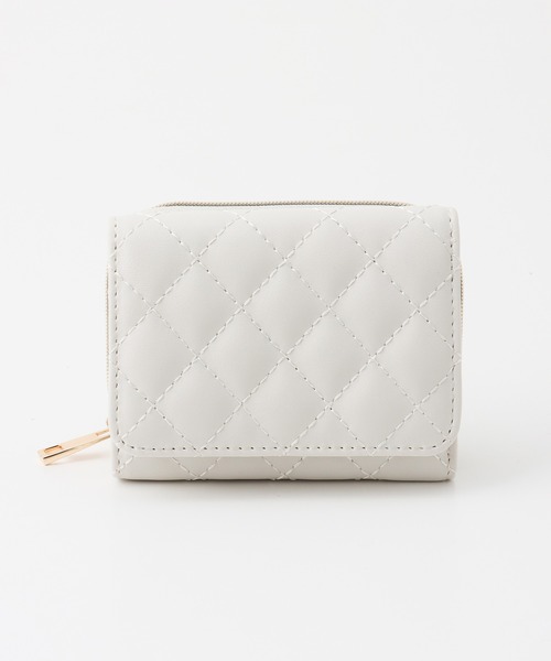 Honeys（ハニーズ）の「キルティングウォレット（財布・レディース・ピンク/アイボリー/ブラック・FREE）」の9枚目の写真