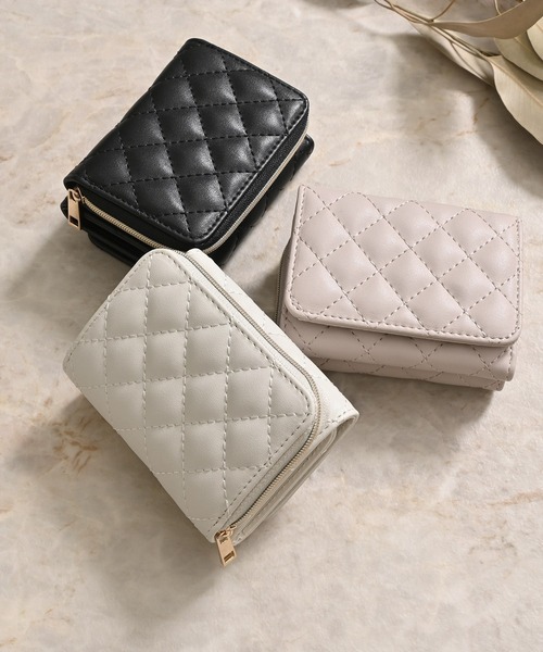 Honeys（ハニーズ）の「キルティングウォレット（財布・レディース・ピンク/アイボリー/ブラック・FREE）」の18枚目の写真