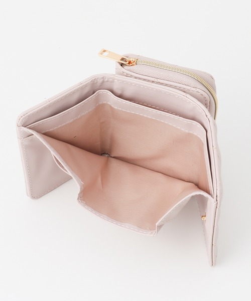 Honeys（ハニーズ）の「キルティングウォレット（財布・レディース・ピンク/アイボリー/ブラック・FREE）」の21枚目の写真