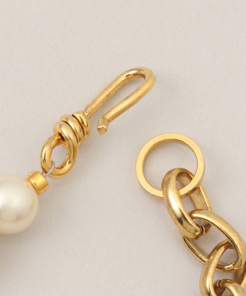 STAR pearl asymmetry necklace アデルビジュー ADER.bijoux（アデルビジュー）｜STAR pearl mix short necklace
