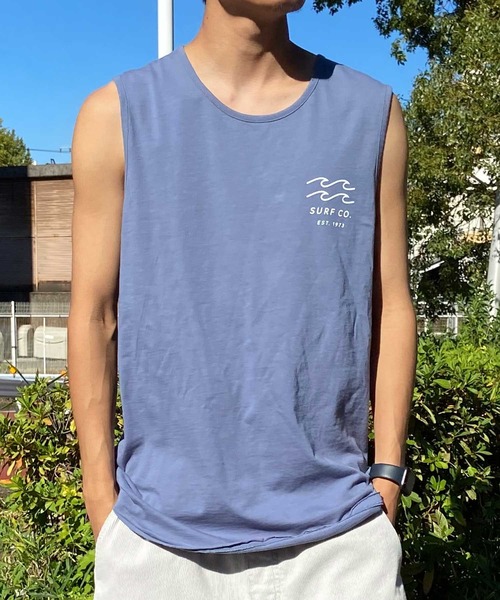 BILLABONG(ビラボン)の「BILLABONG/ビラボン タンクトップ バックプリント オーバーサイズ サーフ BE011-350(タンクトップ・メンズ・インディゴブルー/ブラック/ホワイト・XL/L/M)」の4枚目の写真