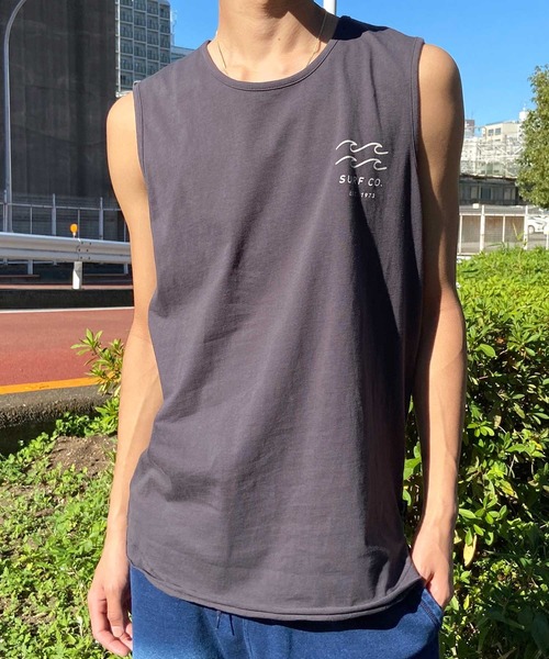 BILLABONG(ビラボン)の「BILLABONG/ビラボン タンクトップ バックプリント オーバーサイズ サーフ BE011-350(タンクトップ・メンズ・インディゴブルー/ブラック/ホワイト・XL/L/M)」の7枚目の写真
