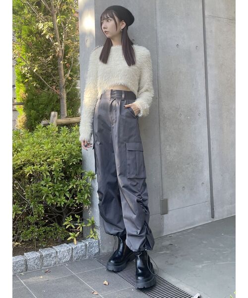 MURUA（ムルーア）の「シャーリングカーゴパンツ（カーゴパンツ