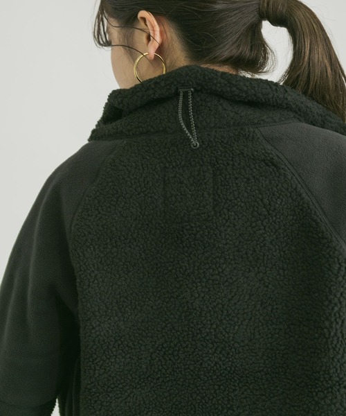 Cape HEIGHTS（ケープハイツ）の「Cape HEIGHTS　BREAKHEART FLEECEJacket（その他アウター・レディース・ベージュ系その他/ブラック・X-SMALL）」の4枚目の写真