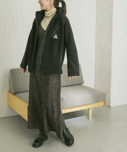 Cape HEIGHTS（ケープハイツ）の「Cape HEIGHTS　BREAKHEART FLEECEJacket（その他アウター・レディース・ベージュ系その他/ブラック・X-SMALL）」の8枚目の写真