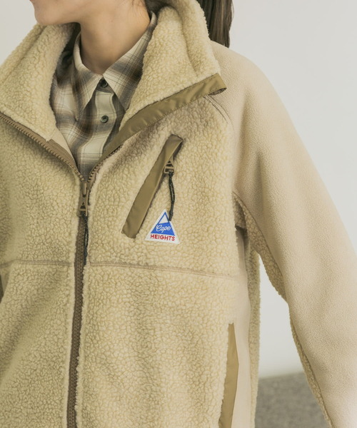 Cape HEIGHTS（ケープハイツ）の「Cape HEIGHTS　BREAKHEART FLEECEJacket（その他アウター・レディース・ベージュ系その他/ブラック・X-SMALL）」の9枚目の写真