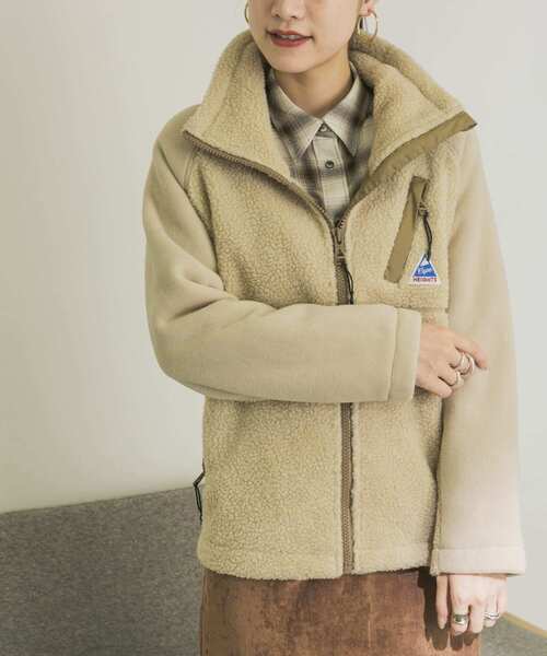 Cape HEIGHTS（ケープハイツ）の「Cape HEIGHTS　BREAKHEART FLEECEJacket（その他アウター・レディース・ベージュ系その他/ブラック・X-SMALL）」の13枚目の写真