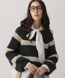 saloon | SALOON(サルーン)/袖ボリュームショートニット(ニット/セーター)