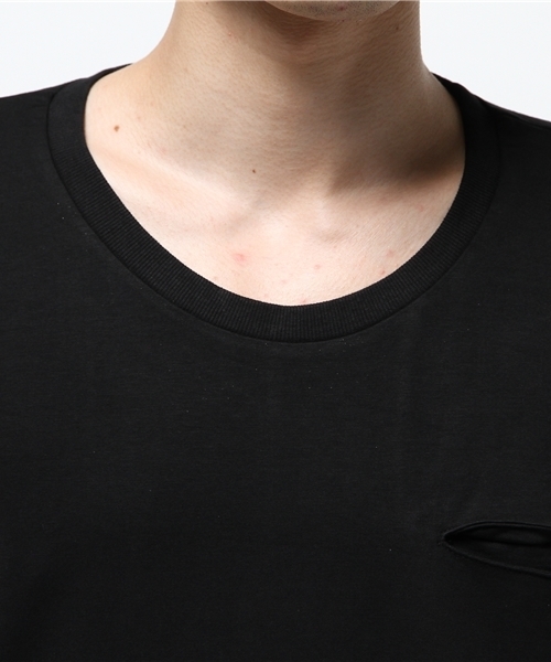 MYE-DO'（マイ・ドゥ）の「マックスウェイト　ポケットTシャツ（Tシャツ/カットソー・メンズ・ブラック・LARGE/MEDIUM/SMALL）」の5枚目の写真
