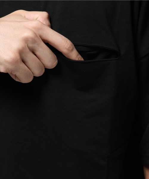 MYE-DO'（マイ・ドゥ）の「マックスウェイト　ポケットTシャツ（Tシャツ/カットソー・メンズ・ブラック・LARGE/MEDIUM/SMALL）」の7枚目の写真