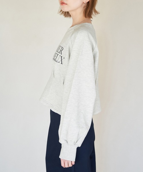 ROPE' PICNIC(ロペピクニック)の「裏毛ウエストタックアソートロゴスウェット(スウェット・レディース・キナリ/ピンク/ホワイト系その他5/グレー系その他/ライトグレー・38)」の21枚目の写真