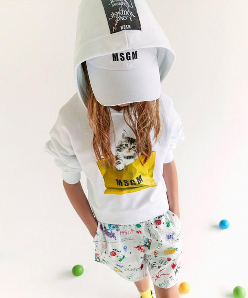 MSGM（エムエスジーエム）の「MSGM(エムエスジーエム)Kids & Junior ブランドロゴキャップ（キャップ・キッズ・ベージュ/ピンク/ブラック/ホワイト・ONE SIZE）」の6枚目の写真