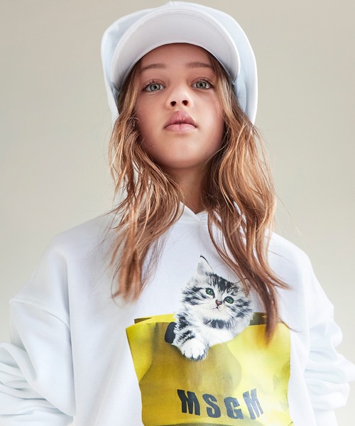 MSGM（エムエスジーエム）の「MSGM(エムエスジーエム)Kids & Junior ブランドロゴキャップ（キャップ・キッズ・ベージュ/ピンク/ブラック/ホワイト・ONE SIZE）」の7枚目の写真