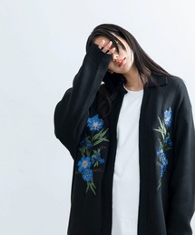 JUNRED | フラワーブーケボタンレスカーディガン(カーディガン/ボレロ)