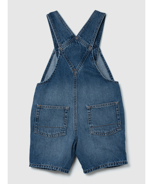 GAP(ギャップ)の「babyGap ウォッシュウェル ショートデニム オーバーオール(サロペット/オーバーオール・キッズ・インディゴブルー・6-12M/12-18M/18-24M/2 YRS/3 YRS/4 YRS/5 YRS)」の3枚目の写真