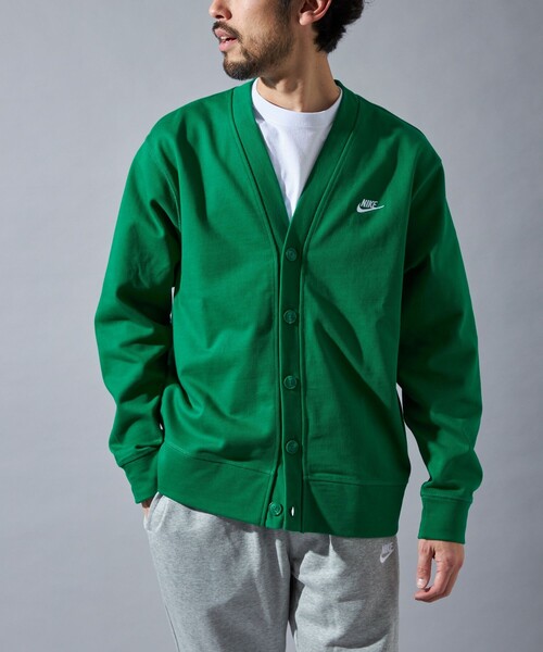 み*ー様 NIKE FAIRWAY CARDIGAN ナイキ クラブ カーディガ NIKE AS M NK CLUB FAIRWAY CARDIGAN MALACHITE/WHITE（ナイキ