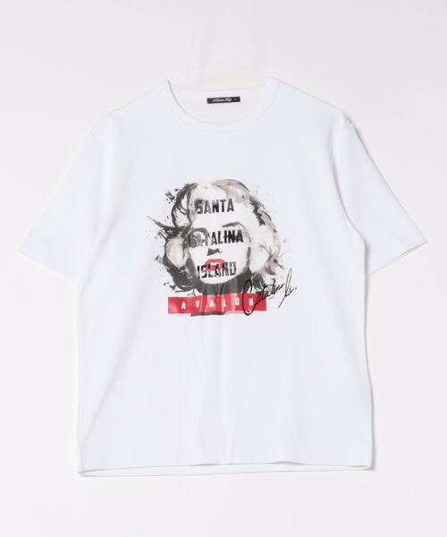 RATTLE TRAP（ラトルトラップ）の「ストレッチスムースプリントT（Tシャツ/カットソー・メンズ・ブラック/ホワイト・LL/M/L/S）」の7枚目の写真
