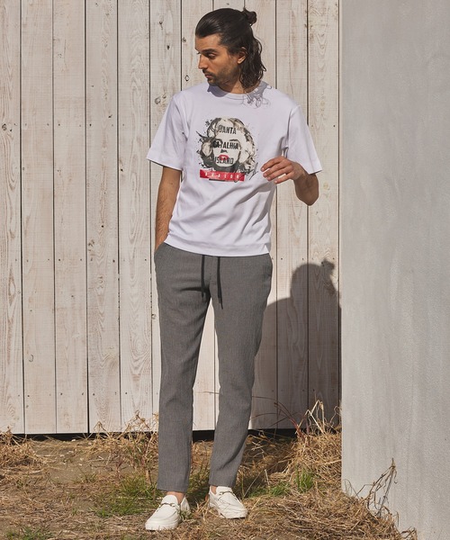 RATTLE TRAP（ラトルトラップ）の「ストレッチスムースプリントT（Tシャツ/カットソー・メンズ・ブラック/ホワイト・LL/M/L/S）」の9枚目の写真