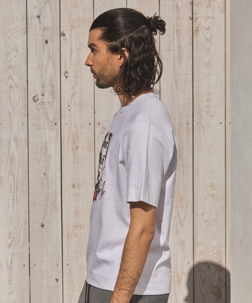 RATTLE TRAP（ラトルトラップ）の「ストレッチスムースプリントT（Tシャツ/カットソー・メンズ・ブラック/ホワイト・LL/M/L/S）」の11枚目の写真