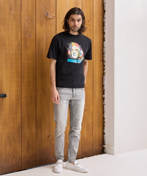 RATTLE TRAP（ラトルトラップ）の「ストレッチスムースプリントT（Tシャツ/カットソー・メンズ・ブラック/ホワイト・LL/M/L/S）」の10枚目の写真