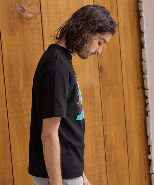 RATTLE TRAP（ラトルトラップ）の「ストレッチスムースプリントT（Tシャツ/カットソー・メンズ・ブラック/ホワイト・LL/M/L/S）」の4枚目の写真
