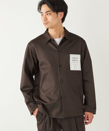 SHIPS Colors:〈洗濯機可能〉サークルムーバー プリント ボックス シャツ