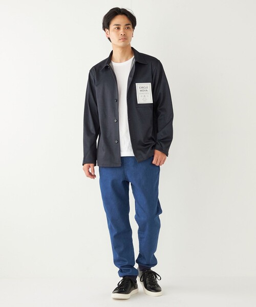 SHIPS Colors(シップス カラーズ)の「SHIPS Colors:〈洗濯機可能〉サークルムーバー プリント ボックス シャツ(シャツ/ブラウス・メンズ・ネイビー/ブラウン/グレー・MEDIUM/LARGE/SMALL)」の20枚目の写真