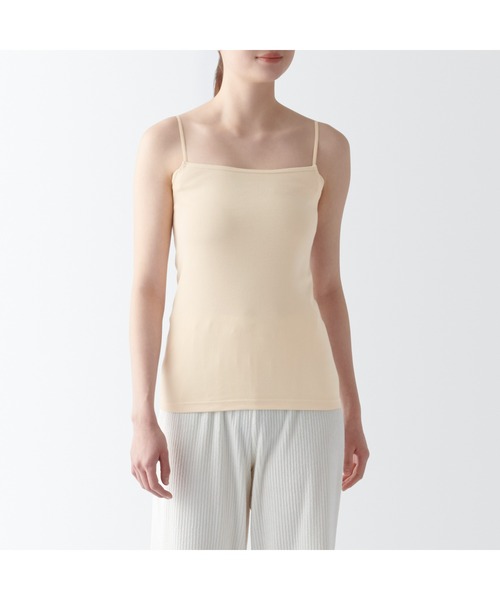 セール】婦人 さらっと綿 汗取りパッド付きキャミソール