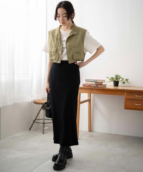 WEGO（ウィゴー）の「WEGO/ミリタリーナイロンショートベスト（ベスト・レディース・ホワイト/カーキ/ブラック・FREE）」の6枚目の写真