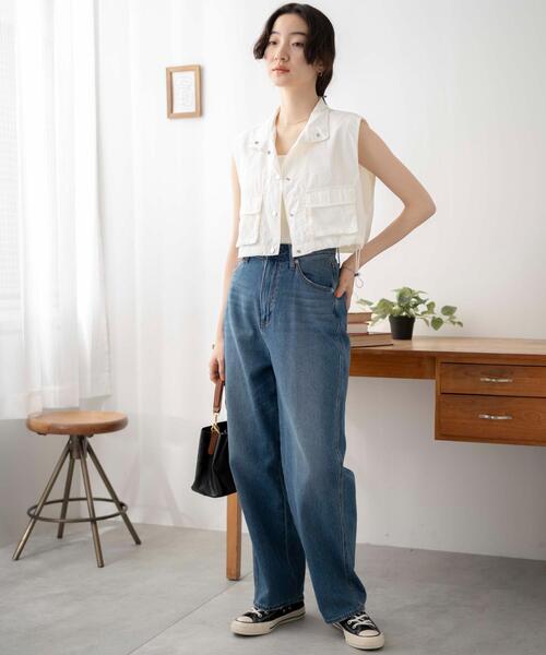 WEGO（ウィゴー）の「WEGO/ミリタリーナイロンショートベスト（ベスト・レディース・ホワイト/カーキ/ブラック・FREE）」の4枚目の写真