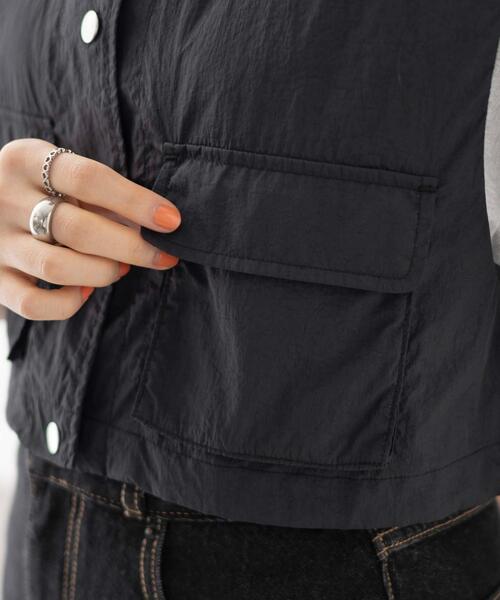 WEGO（ウィゴー）の「WEGO/ミリタリーナイロンショートベスト（ベスト・レディース・ホワイト/カーキ/ブラック・FREE）」の8枚目の写真