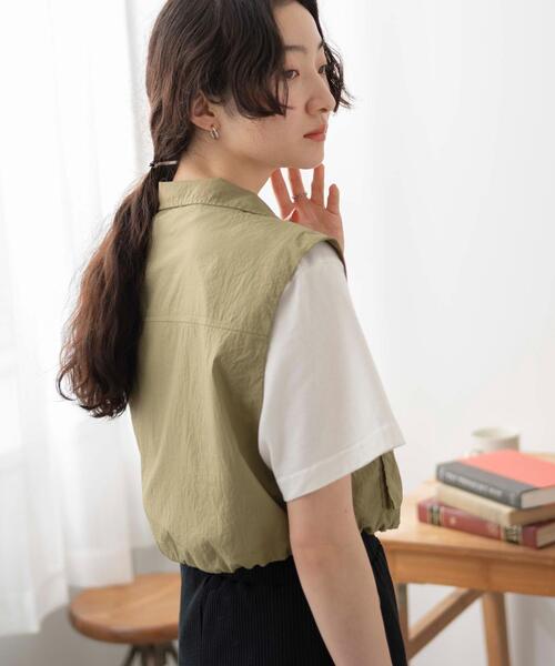 WEGO（ウィゴー）の「WEGO/ミリタリーナイロンショートベスト（ベスト・レディース・ホワイト/カーキ/ブラック・FREE）」の19枚目の写真