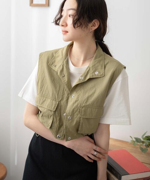 WEGO（ウィゴー）の「WEGO/ミリタリーナイロンショートベスト（ベスト・レディース・ホワイト/カーキ/ブラック・FREE）」の21枚目の写真