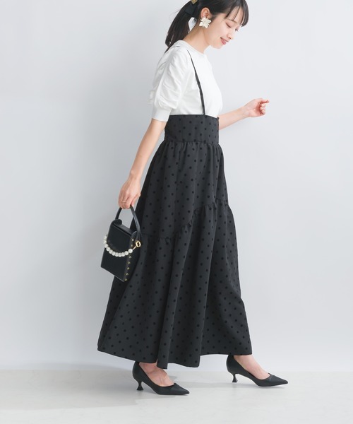 PICCIN（ピッチン）の「袖ギャザー五分袖ニットトップス（ニット/セーター・レディース・ブラック/ブルー/ピンク/オフホワイト・M）」の17枚目の写真