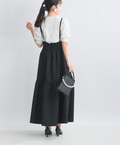 PICCIN（ピッチン）の「袖ギャザー五分袖ニットトップス（ニット/セーター・レディース・ブラック/ブルー/ピンク/オフホワイト・M）」の18枚目の写真