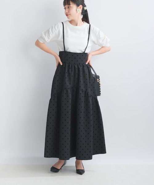 PICCIN（ピッチン）の「袖ギャザー五分袖ニットトップス（ニット/セーター・レディース・ブラック/ブルー/ピンク/オフホワイト・M）」の16枚目の写真