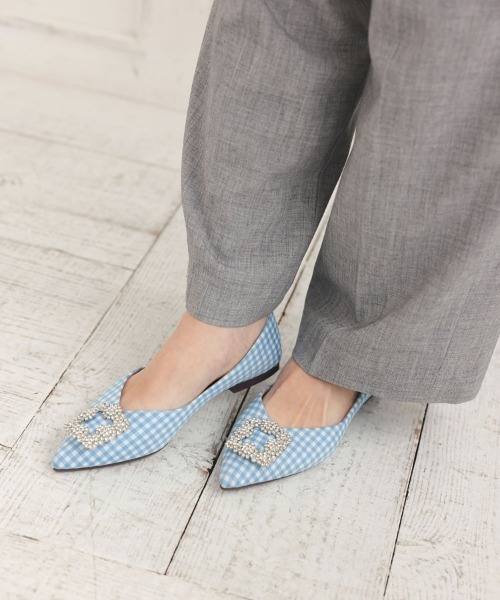 DONOBAN（ドノバン）の「スクエアビジューパンプス（パンプス・レディース・ブラック/アイボリー/ブルー系その他2/ブルー系その他/ピンク・22.5cm/23.5cm/24.5cm）」の21枚目の写真