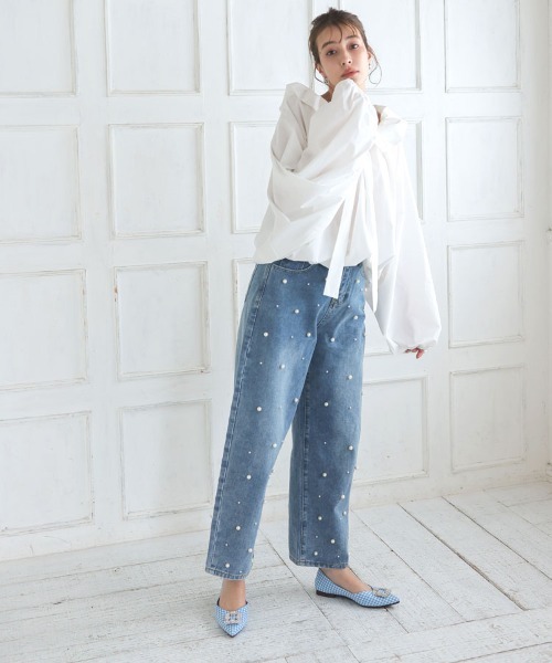 DONOBAN（ドノバン）の「スクエアビジューパンプス（パンプス・レディース・ブラック/アイボリー/ブルー系その他2/ブルー系その他/ピンク・22.5cm/23.5cm/24.5cm）」の19枚目の写真