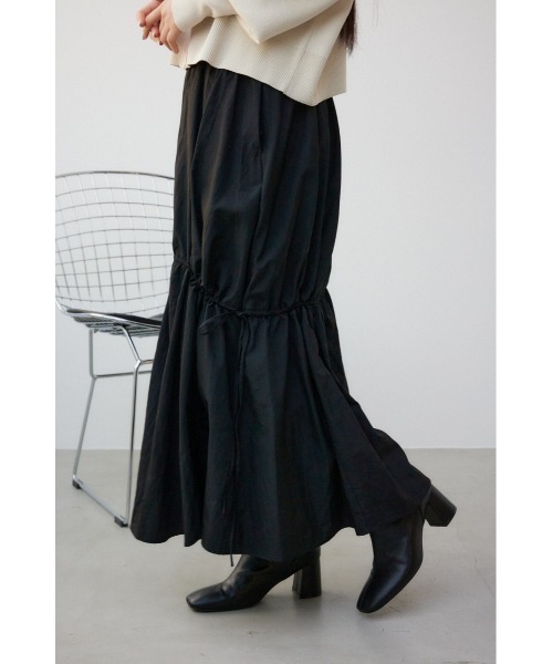 AZUL by moussy(アズールバイマウジー)の「2WAYドローストリングデザインスカート(スカート・レディース・アイボリー/ブラック・SMALL/MEDIUM)」の13枚目の写真