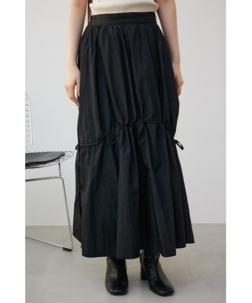 AZUL by moussy(アズールバイマウジー)の「2WAYドローストリングデザインスカート(スカート・レディース・アイボリー/ブラック・SMALL/MEDIUM)」の16枚目の写真