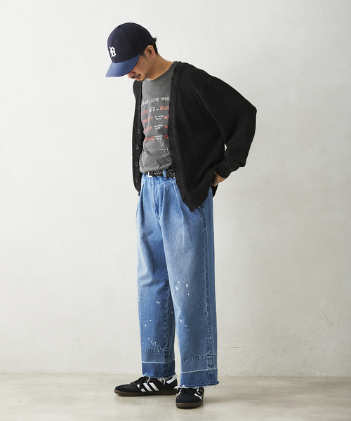 JOURNAL STANDARD relume(ジャーナルスタンダード レリューム)の「【SPORTS WEAR/スポーツウェア】別注ブラックフェードカーディガン(ニット/セーター・メンズ・ブラック系その他/ブラック・MEDIUM/LARGE)」の6枚目の写真