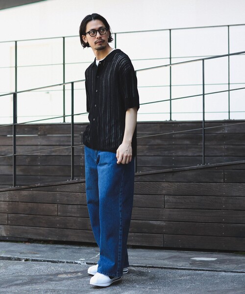 B:MING by BEAMS(ビーミングバイビームス)の「B:MING by BEAMS / メッシュニット シャツ(シャツ/ブラウス・メンズ・レッド系その他7/ブラック・MEDIUM/SMALL/X-LARGE/LARGE)」の4枚目の写真