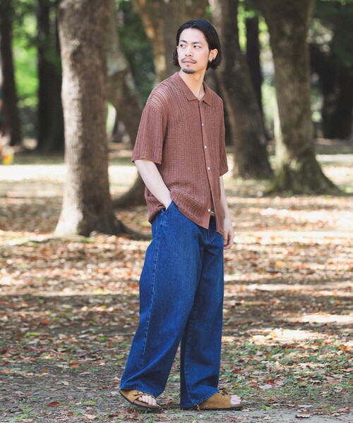 B:MING by BEAMS(ビーミングバイビームス)の「B:MING by BEAMS / メッシュニット シャツ(シャツ/ブラウス・メンズ・レッド系その他7/ブラック・MEDIUM/SMALL/X-LARGE/LARGE)」の6枚目の写真