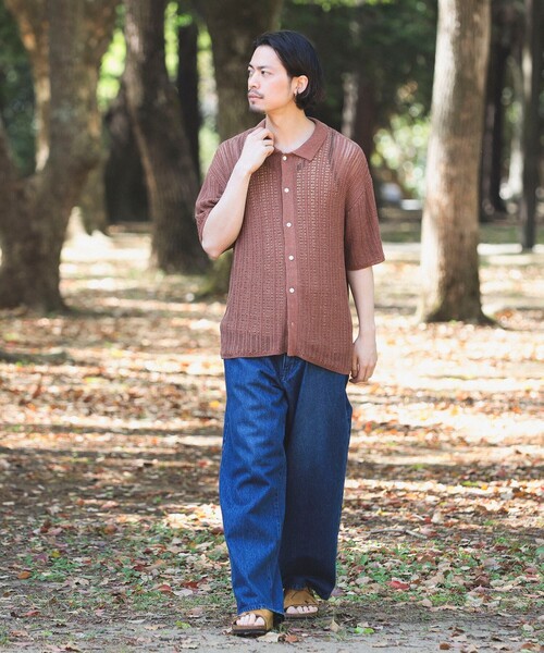 B:MING by BEAMS(ビーミングバイビームス)の「B:MING by BEAMS / メッシュニット シャツ(シャツ/ブラウス・メンズ・レッド系その他7/ブラック・MEDIUM/SMALL/X-LARGE/LARGE)」の7枚目の写真