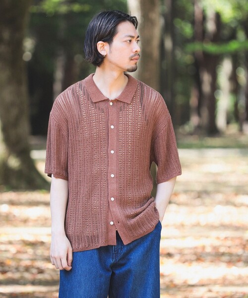 B:MING by BEAMS(ビーミングバイビームス)の「B:MING by BEAMS / メッシュニット シャツ(シャツ/ブラウス・メンズ・レッド系その他7/ブラック・MEDIUM/SMALL/X-LARGE/LARGE)」の8枚目の写真