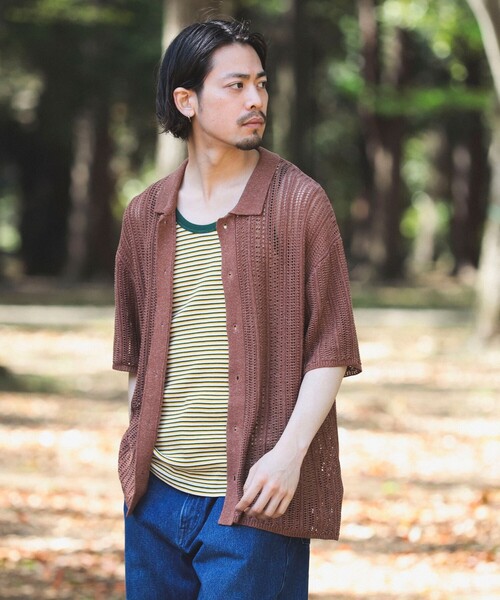 B:MING by BEAMS(ビーミングバイビームス)の「B:MING by BEAMS / メッシュニット シャツ(シャツ/ブラウス・メンズ・レッド系その他7/ブラック・MEDIUM/SMALL/X-LARGE/LARGE)」の9枚目の写真
