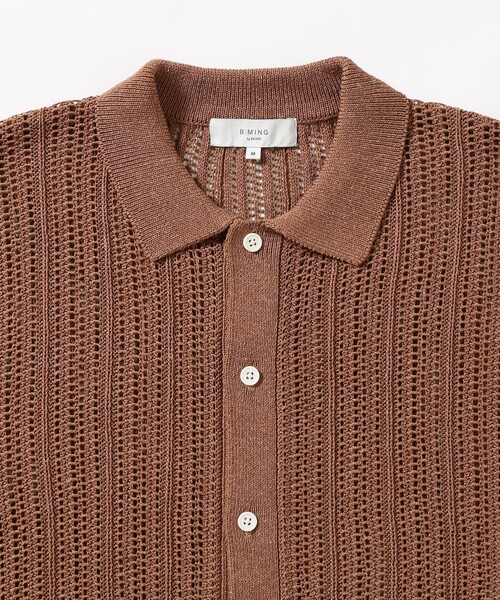B:MING by BEAMS(ビーミングバイビームス)の「B:MING by BEAMS / メッシュニット シャツ(シャツ/ブラウス・メンズ・レッド系その他7/ブラック・MEDIUM/SMALL/X-LARGE/LARGE)」の15枚目の写真